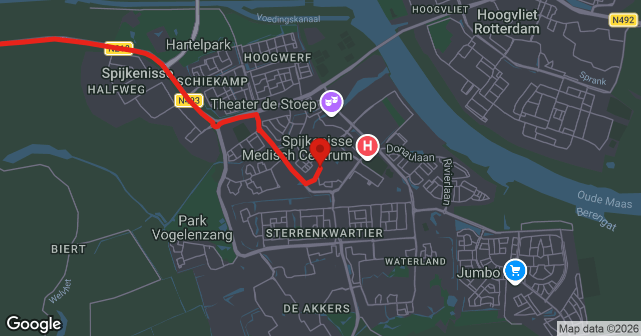 Kaart van de meldlocatie