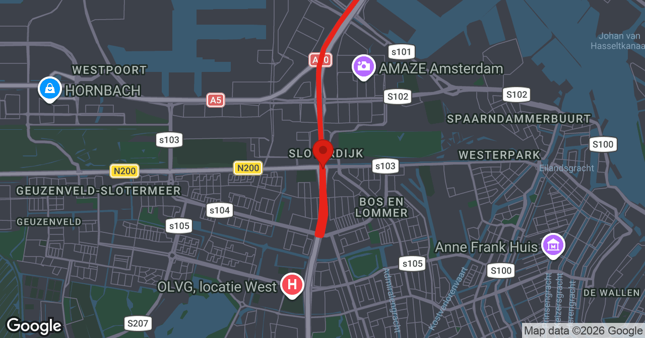 Kaart van de meldlocatie