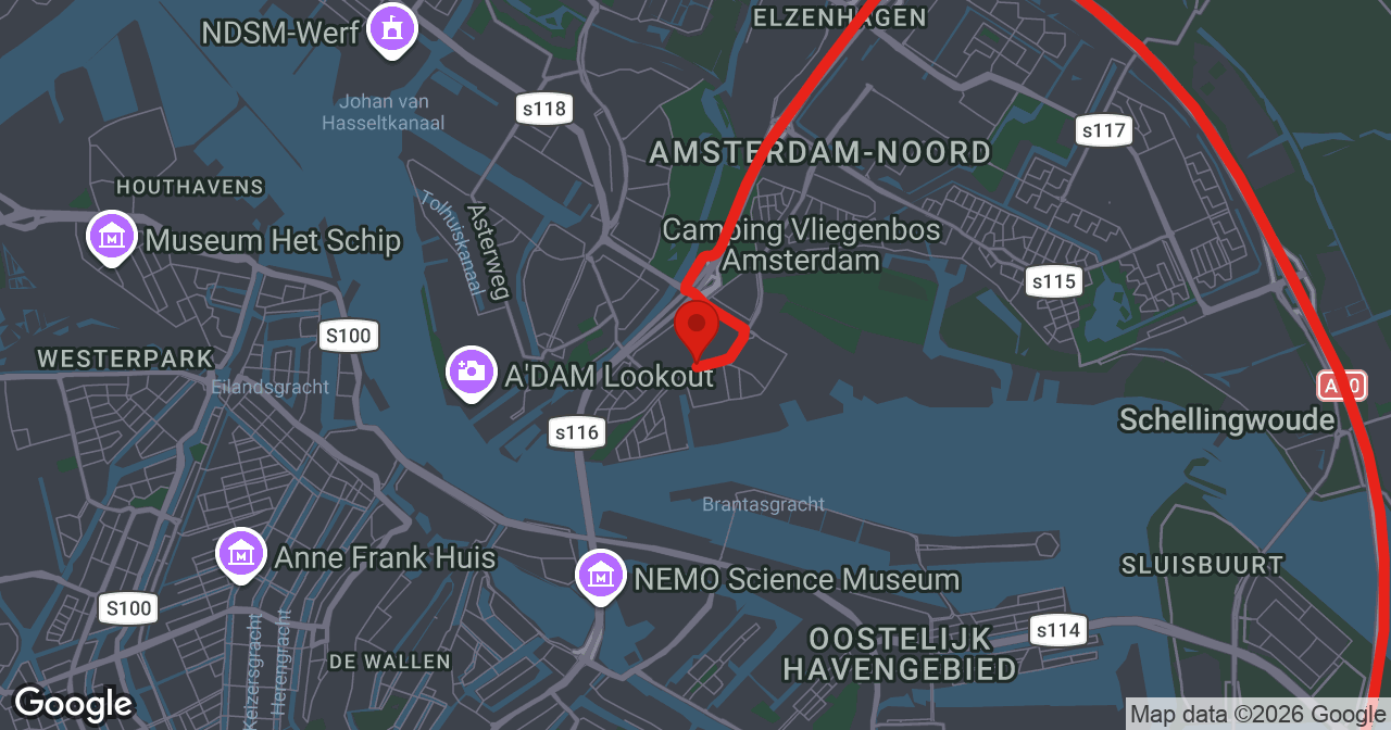 Kaart van de meldlocatie