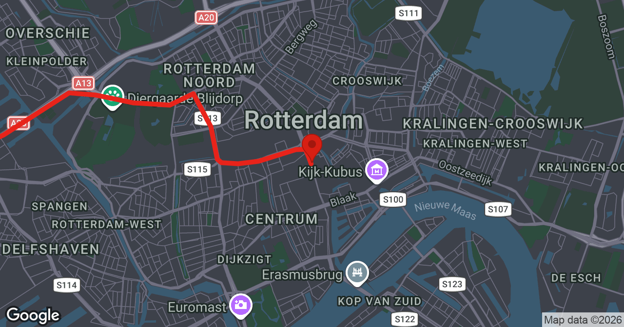 Kaart van de meldlocatie