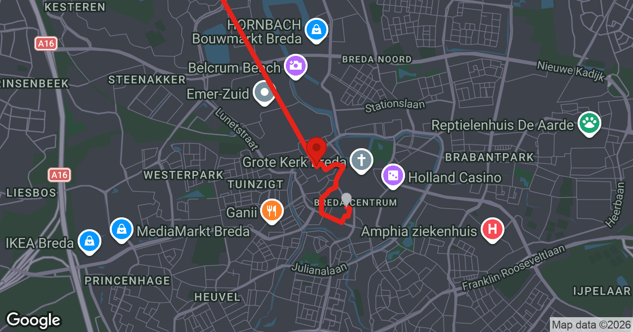 Kaart van de meldlocatie
