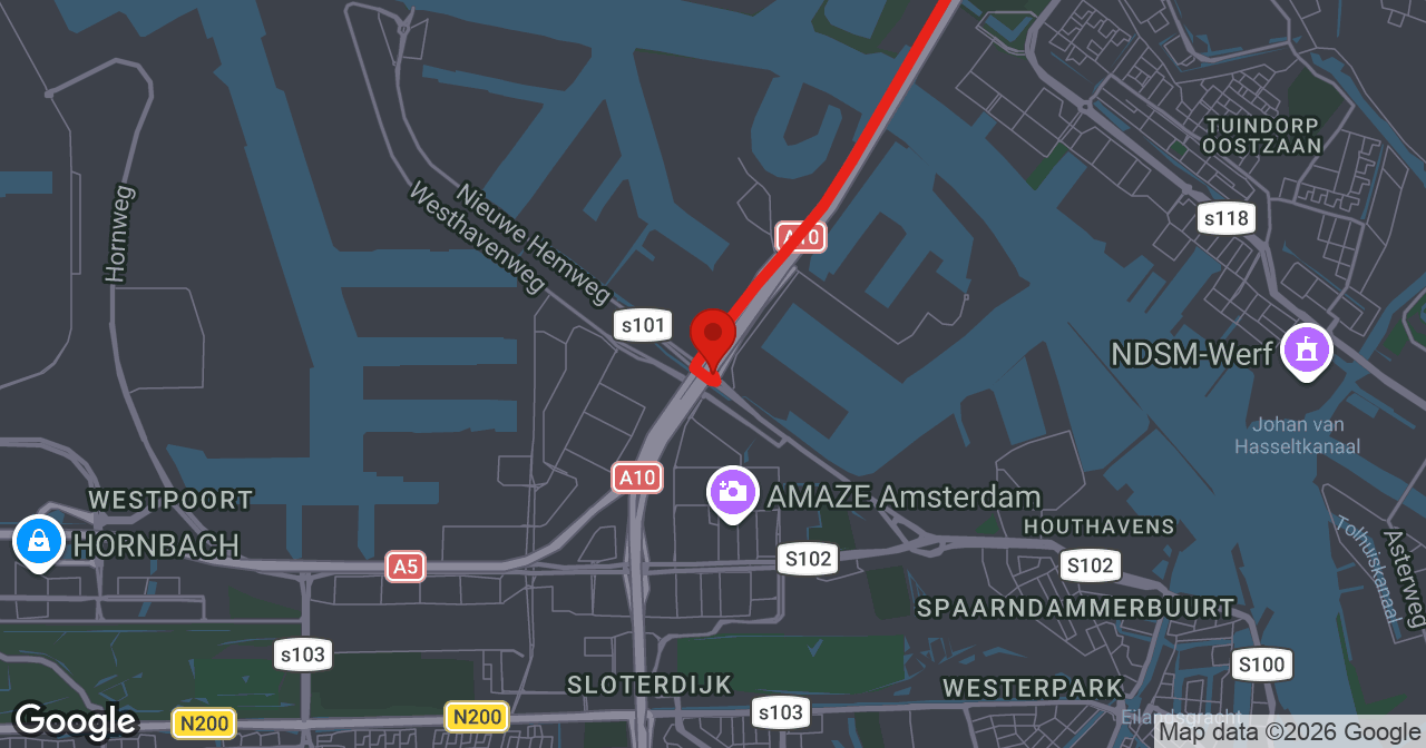 Kaart van de meldlocatie