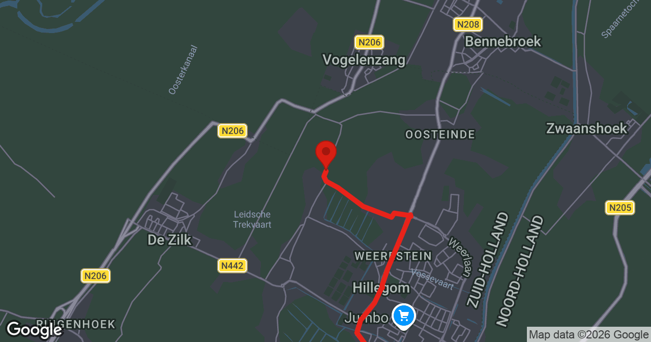 Kaart van de meldlocatie