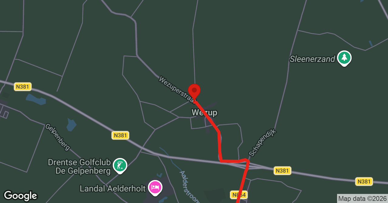 Kaart van de meldlocatie