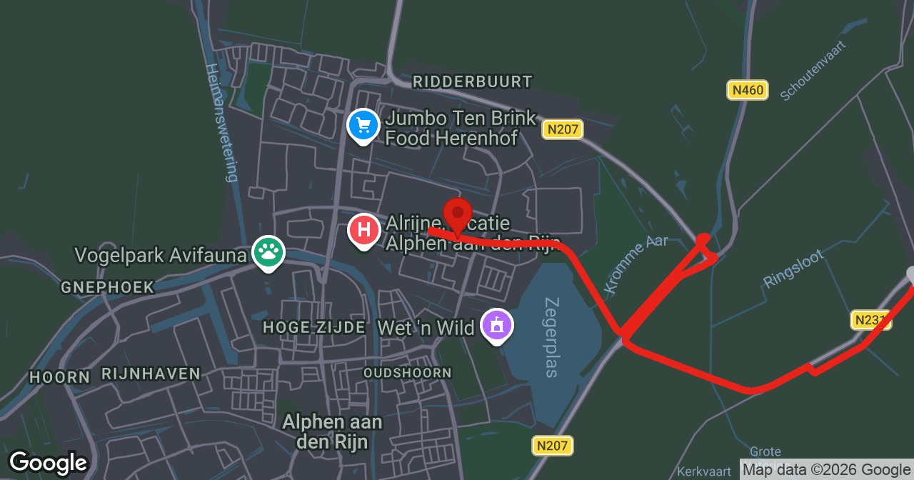 Kaart van de meldlocatie
