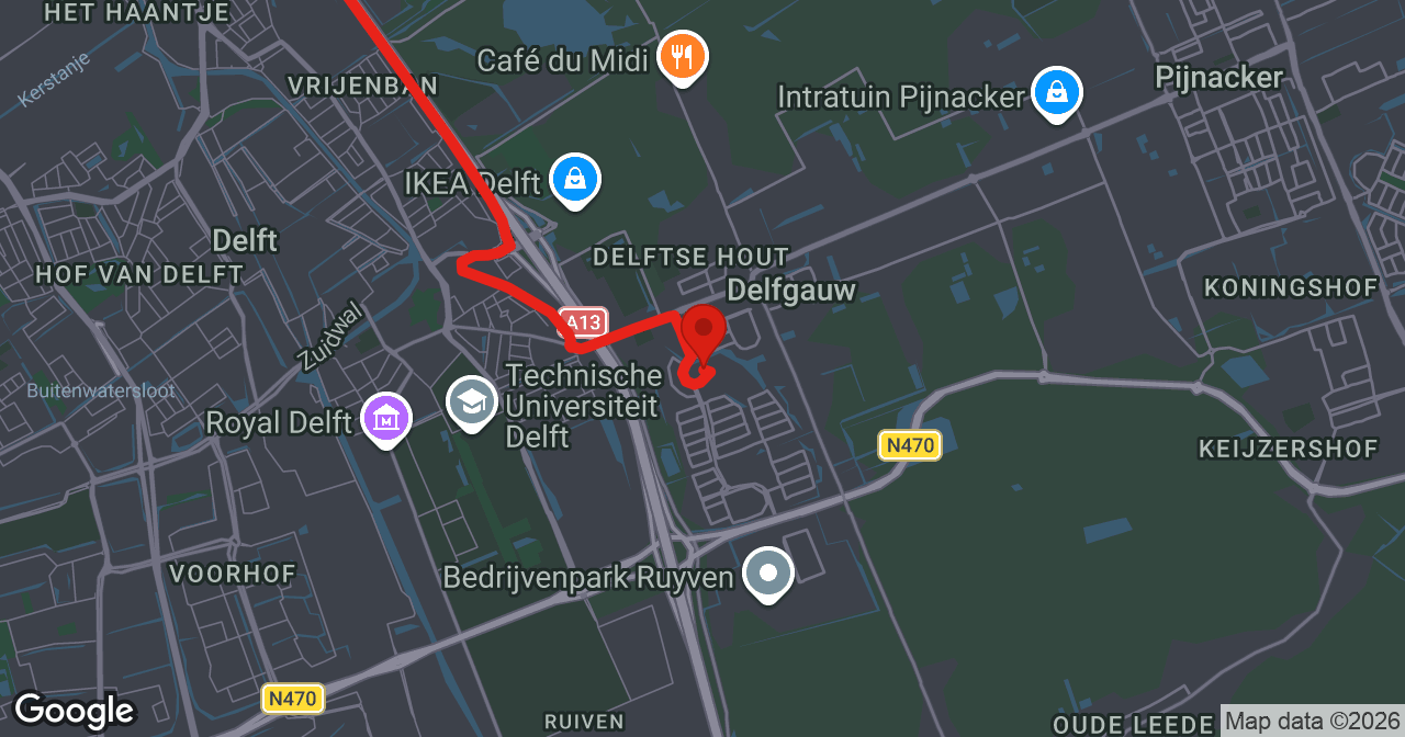 Kaart van de meldlocatie