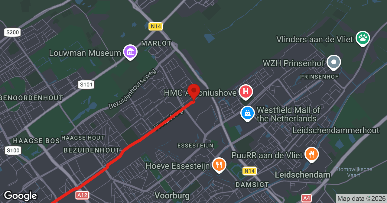 Kaart van de meldlocatie