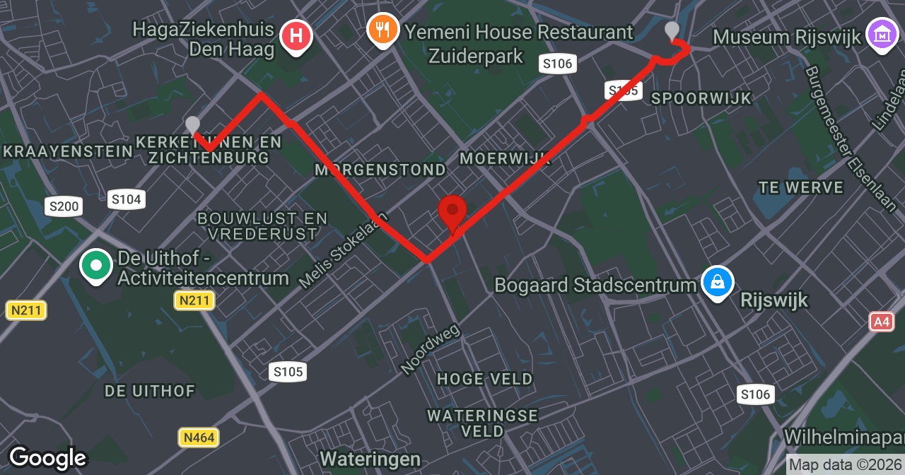 Kaart van de meldlocatie