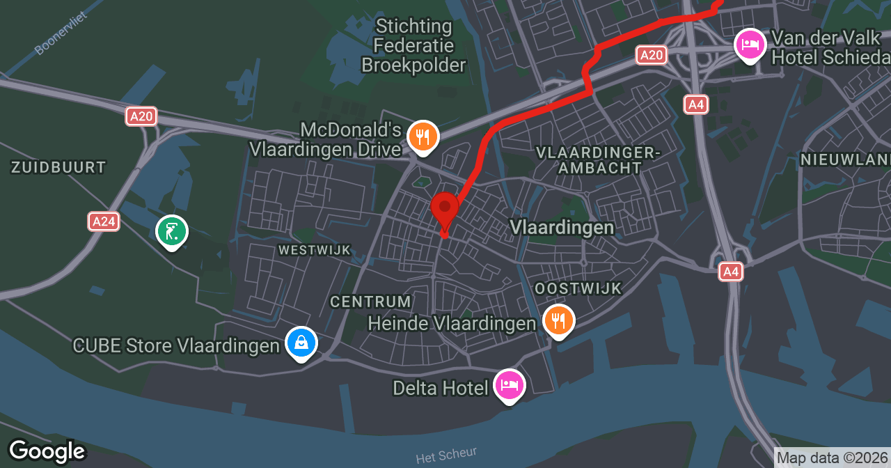 Kaart van de meldlocatie