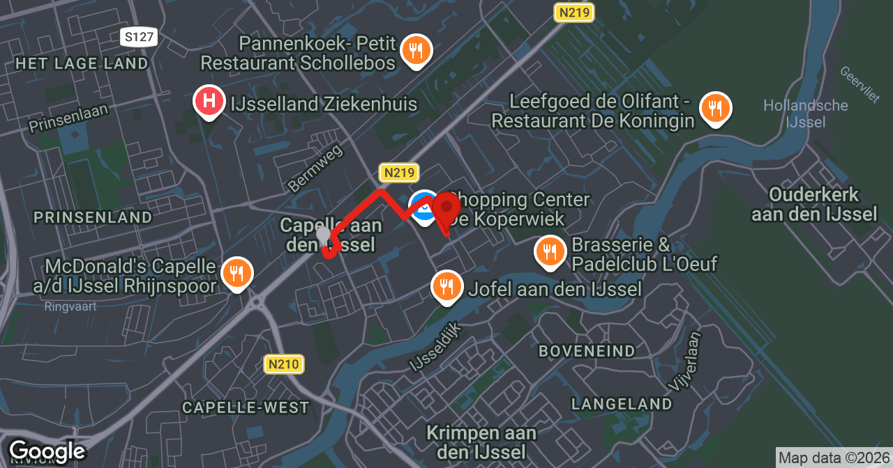 Kaart van de meldlocatie