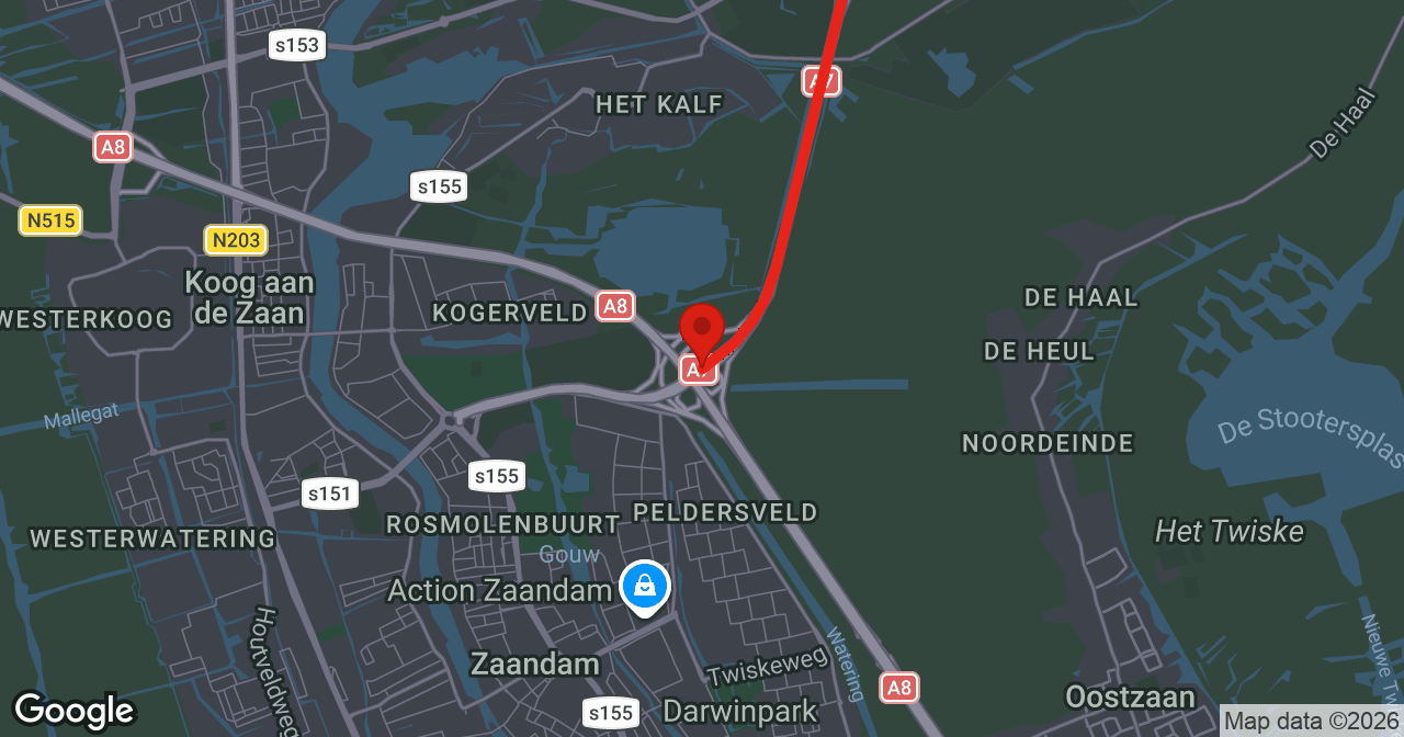 Kaart van de meldlocatie