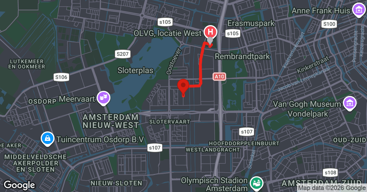 Kaart van de meldlocatie