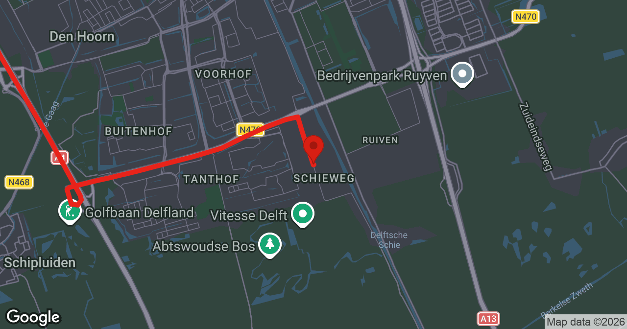 Kaart van de meldlocatie