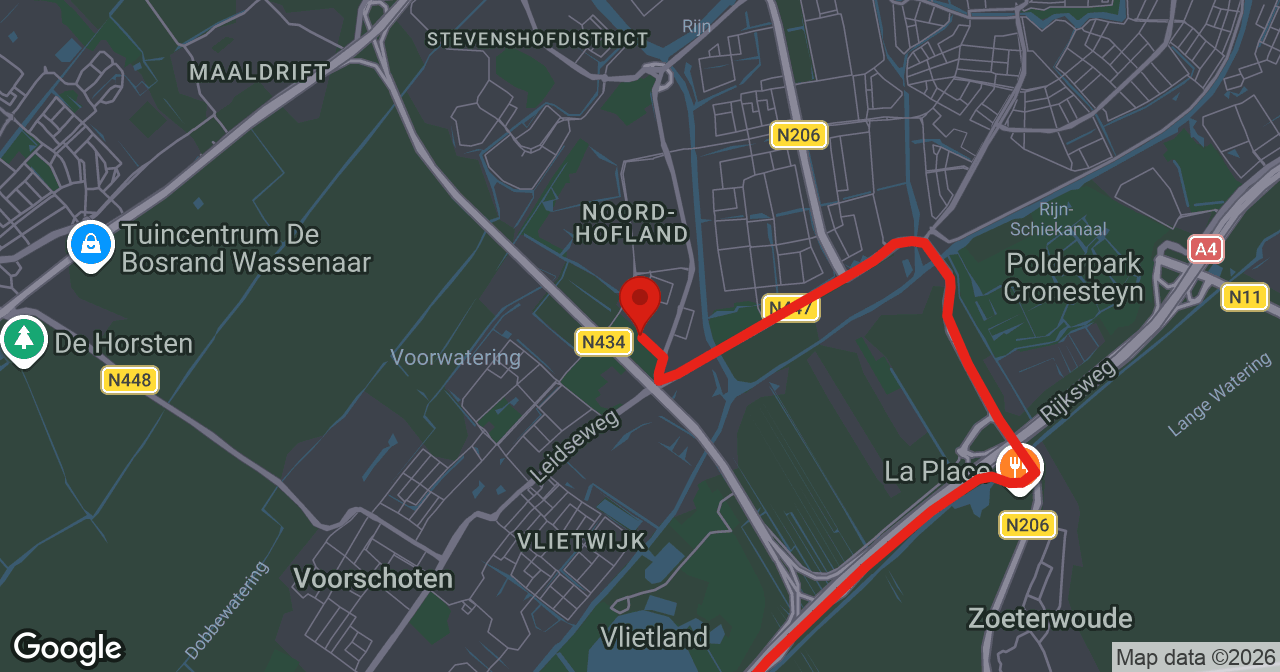 Kaart van de meldlocatie