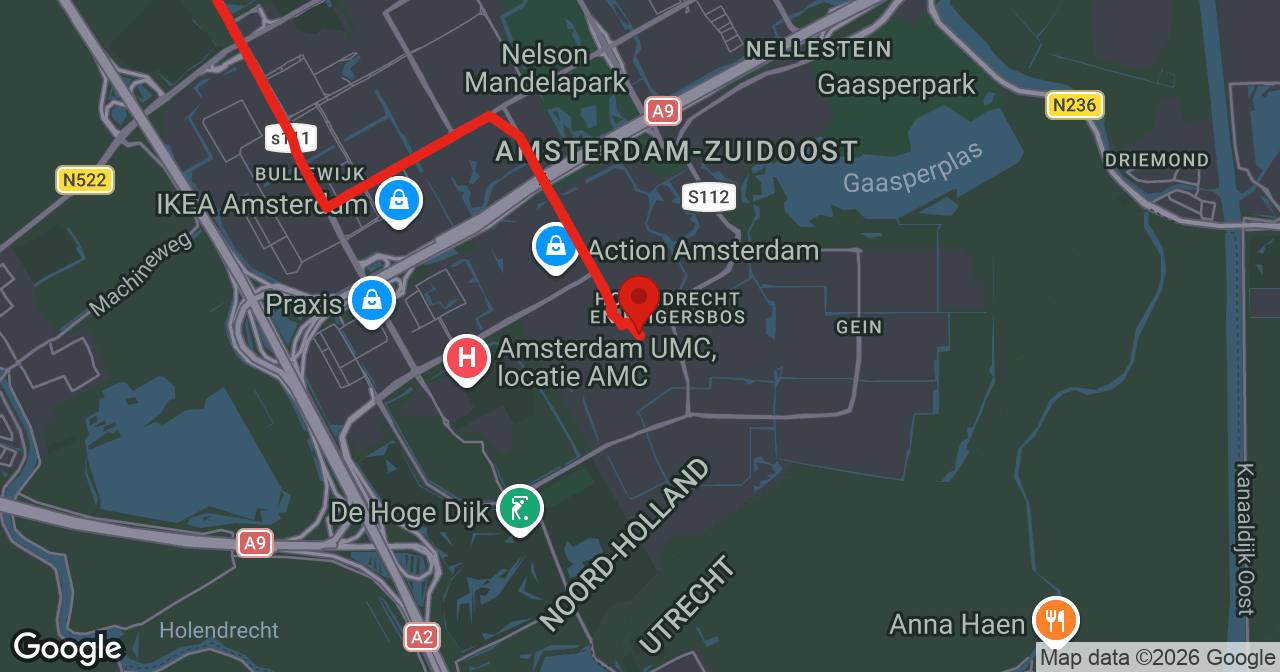 Kaart van de meldlocatie