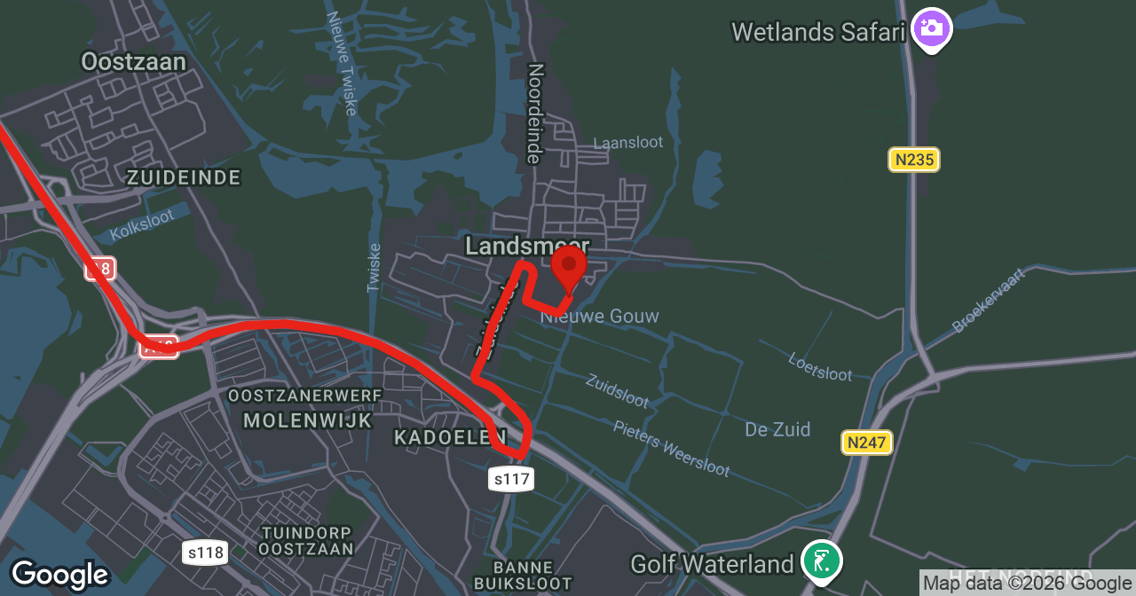 Kaart van de meldlocatie