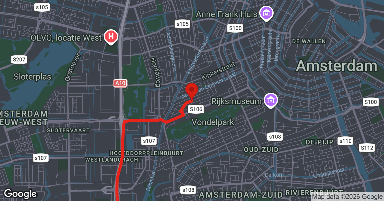 Kaart van de meldlocatie