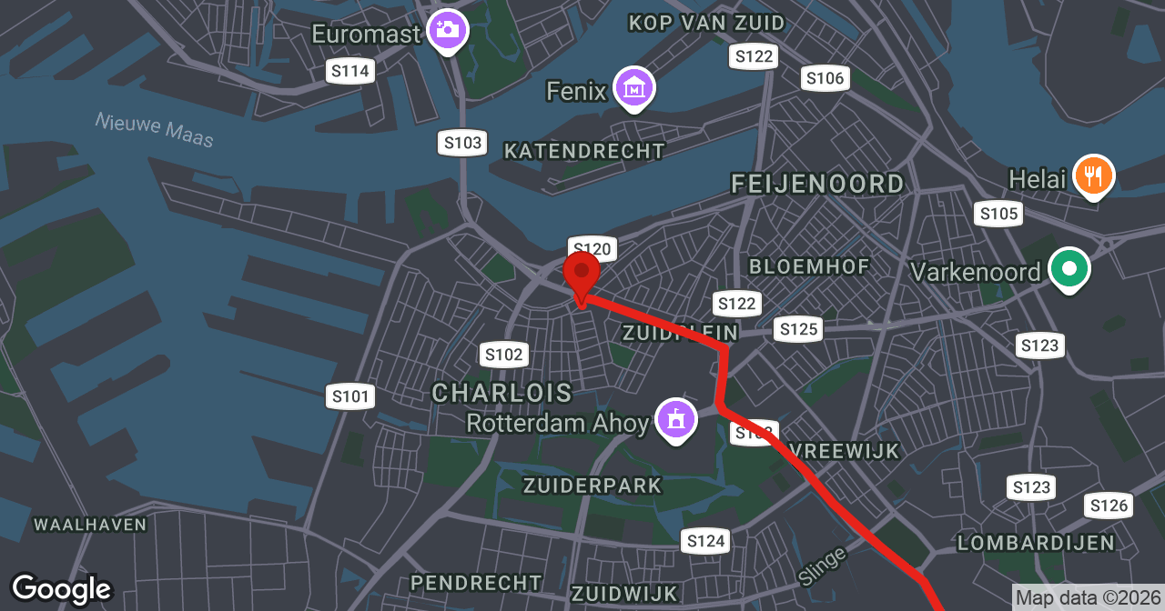 Kaart van de meldlocatie