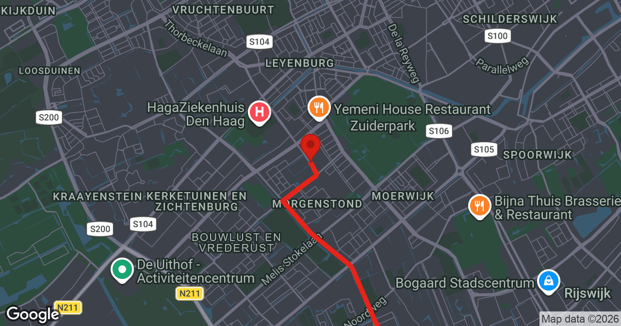 Kaart van de meldlocatie