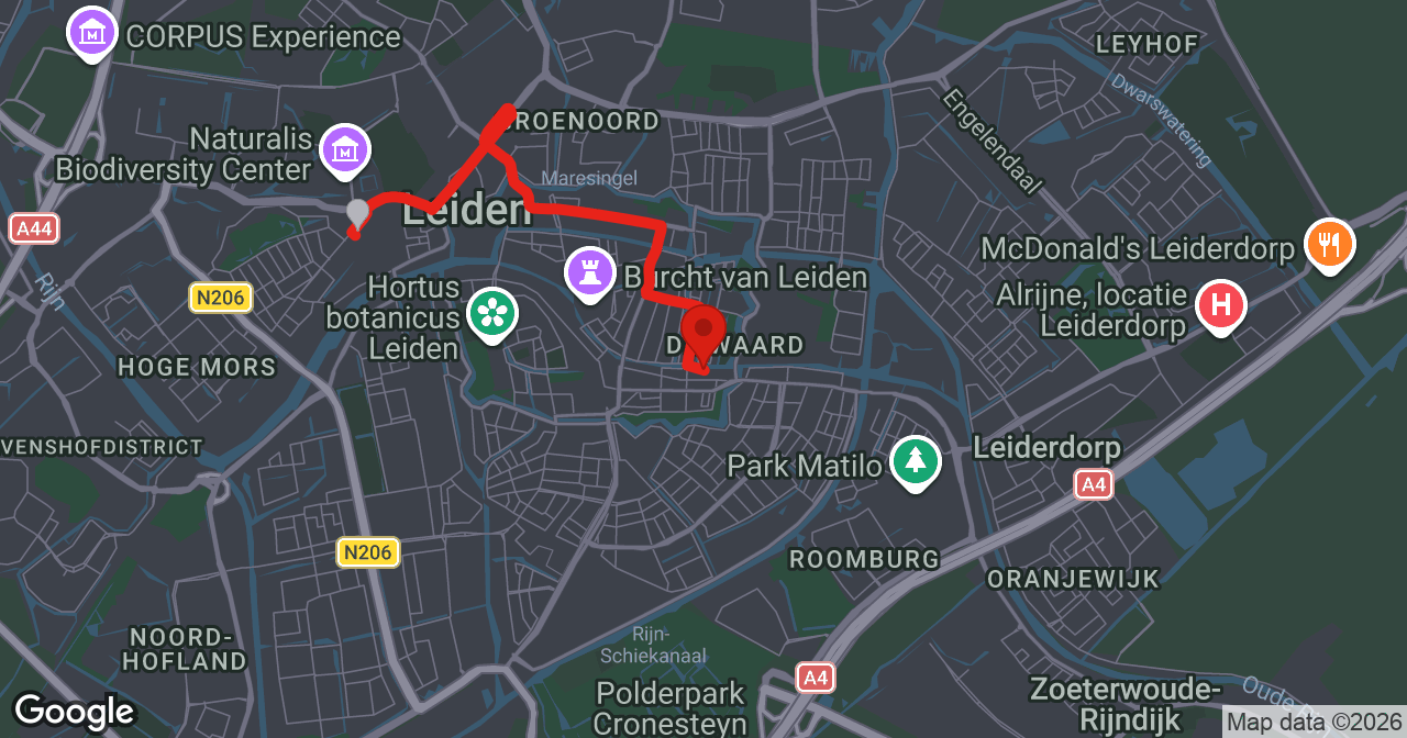 Kaart van de meldlocatie