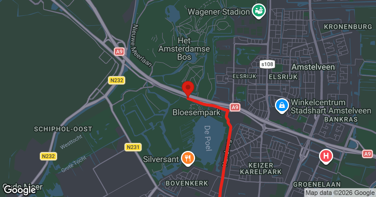 Kaart van de meldlocatie