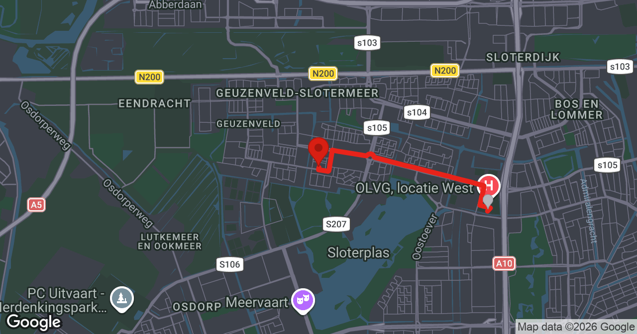 Kaart van de meldlocatie