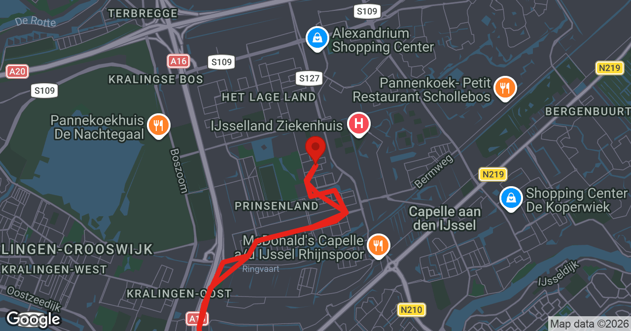 Kaart van de meldlocatie