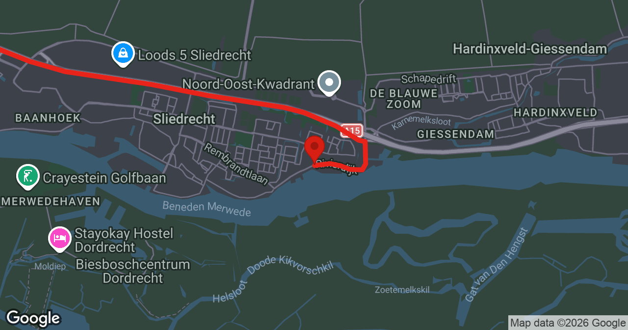 Kaart van de meldlocatie