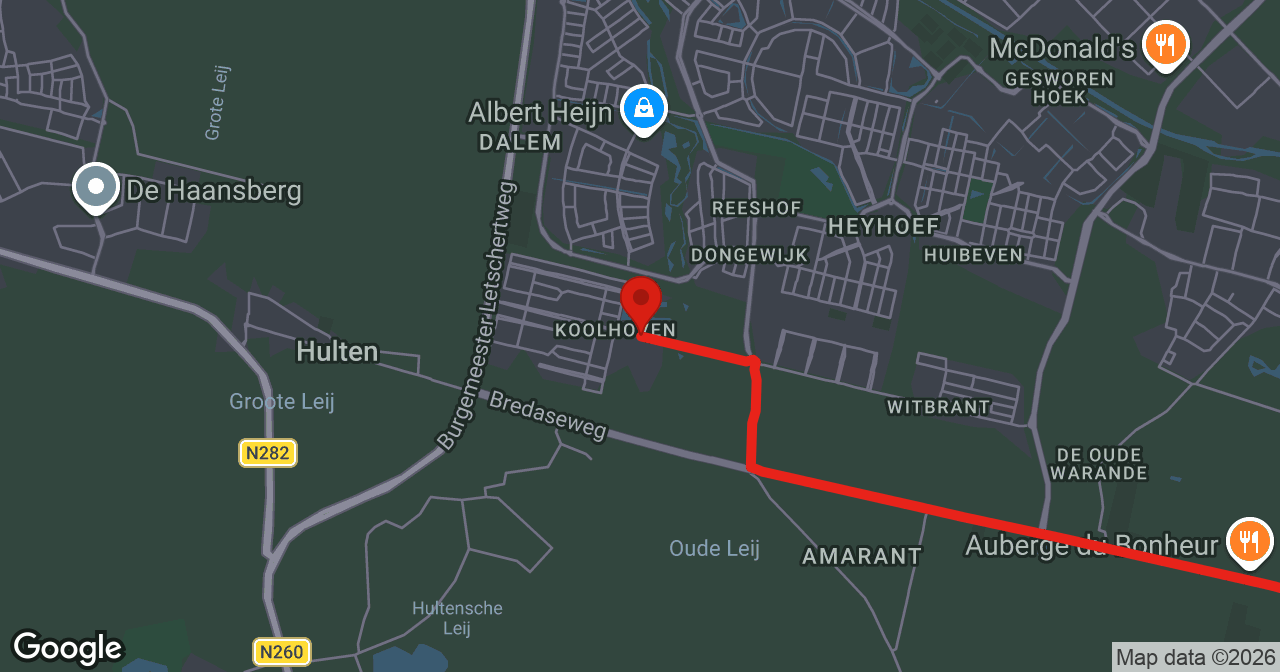 Kaart van de meldlocatie