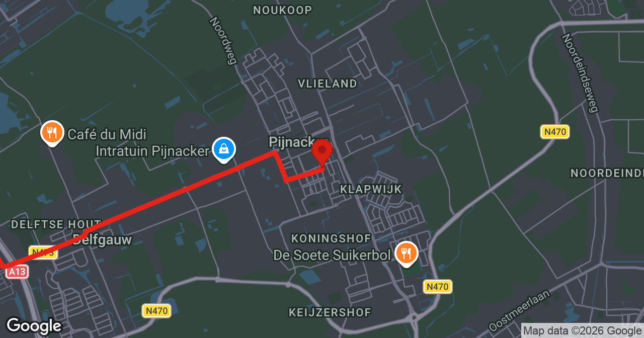 Kaart van de meldlocatie