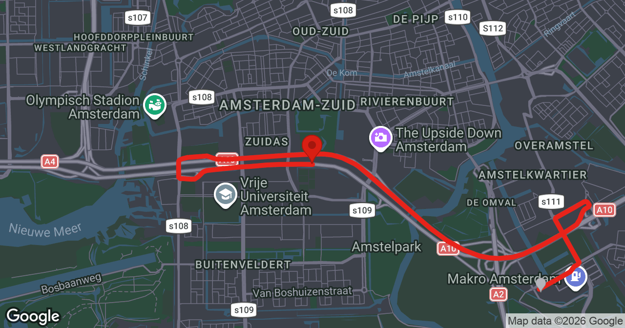 Kaart van de meldlocatie