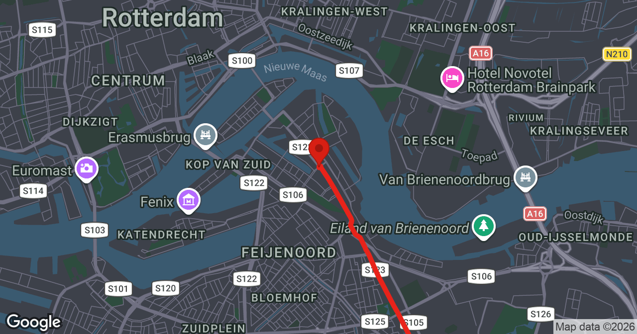 Kaart van de meldlocatie