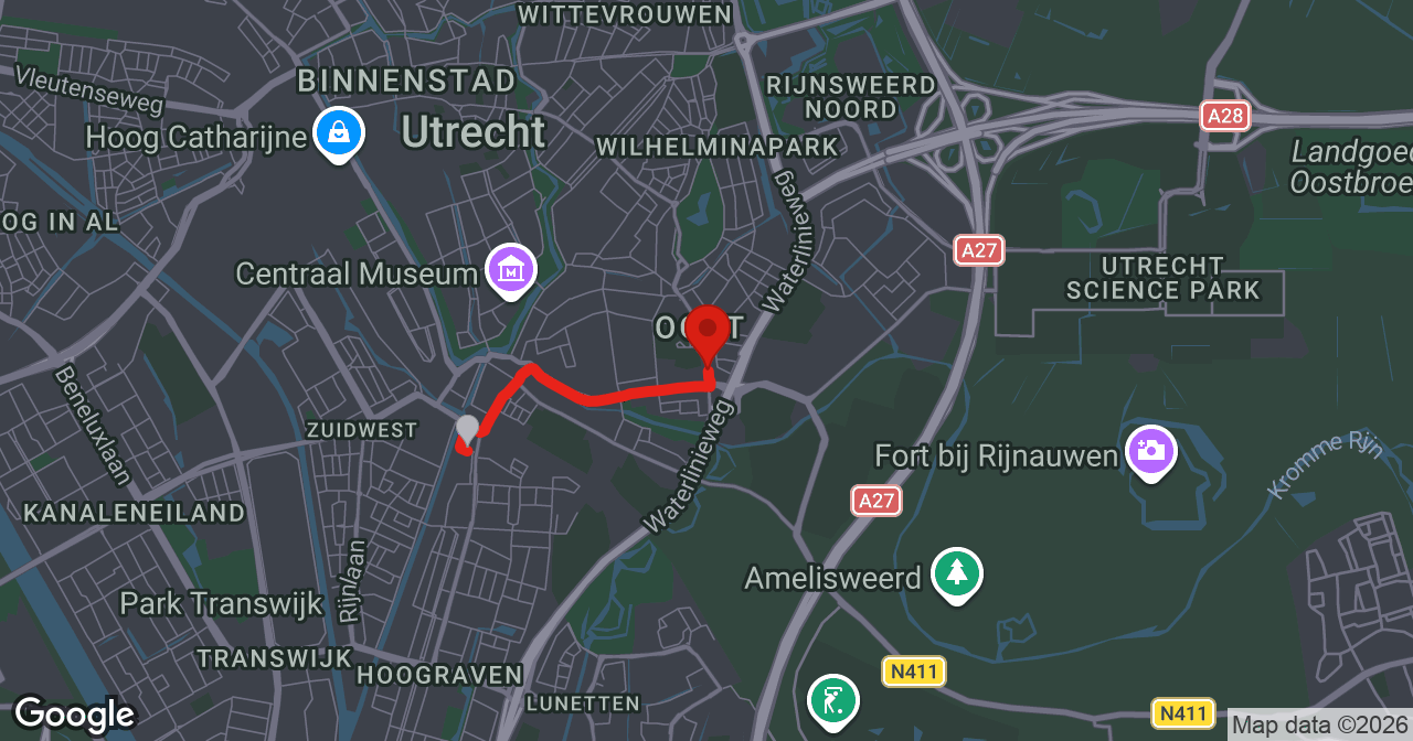 Kaart van de meldlocatie