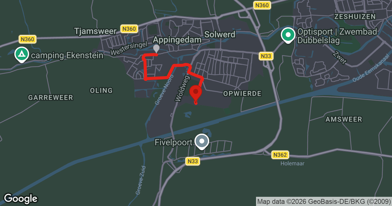 Kaart van de meldlocatie