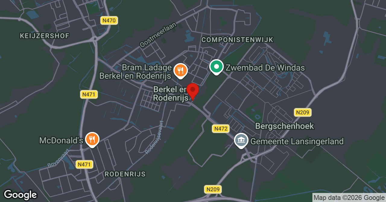 Kaart van de meldlocatie