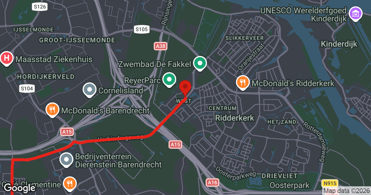 Kaart van de meldlocatie