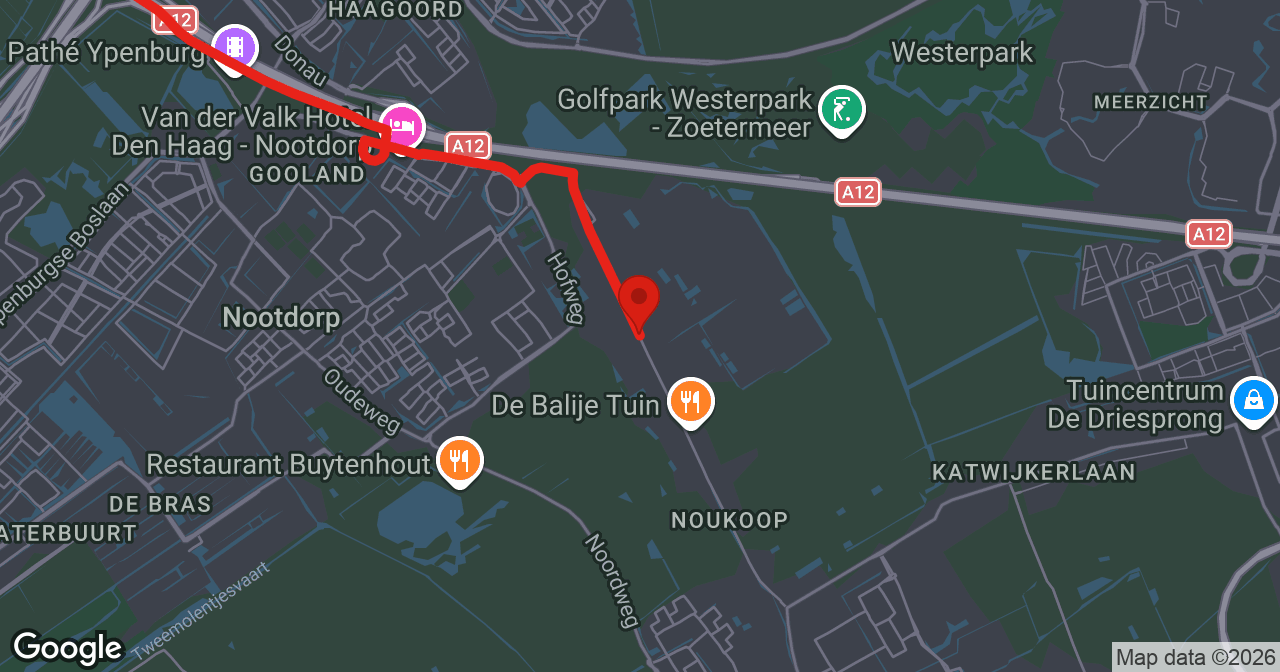 Kaart van de meldlocatie