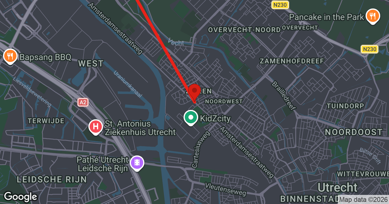 Kaart van de meldlocatie