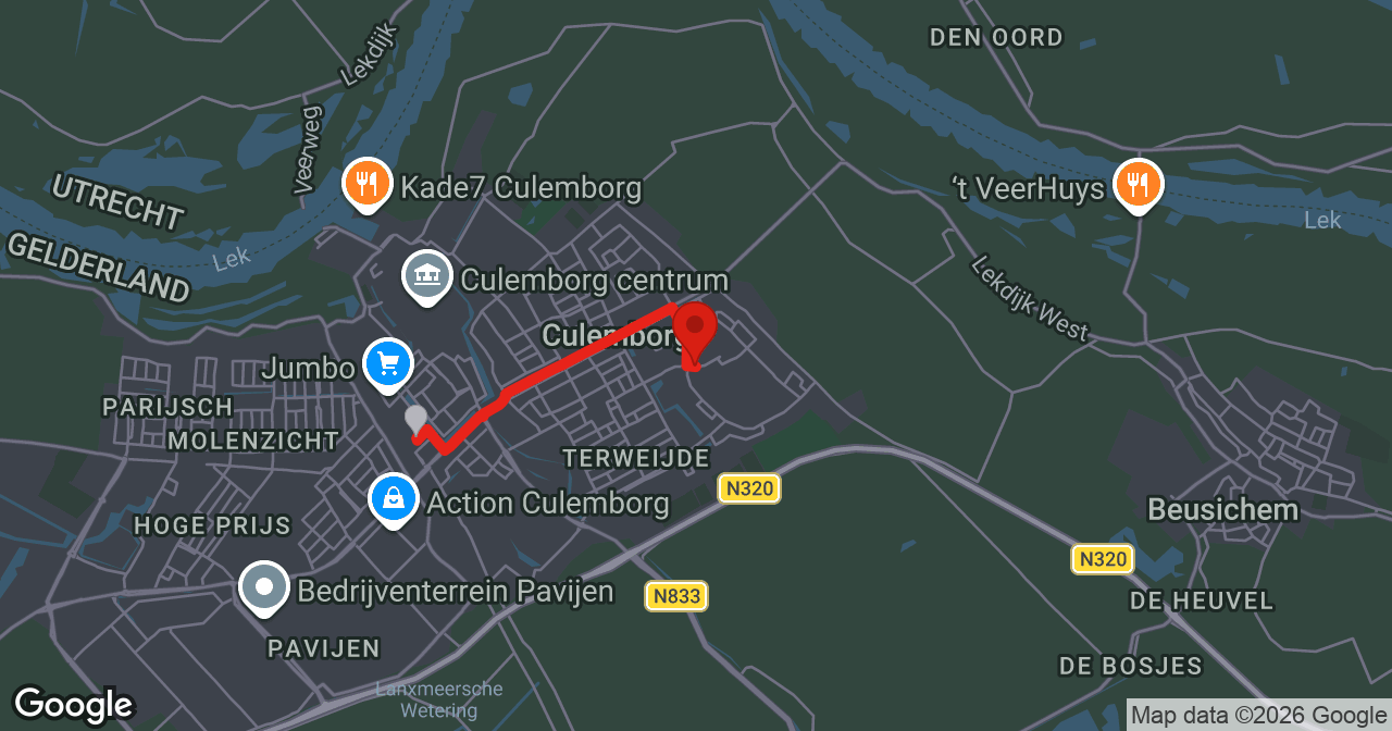 Kaart van de meldlocatie