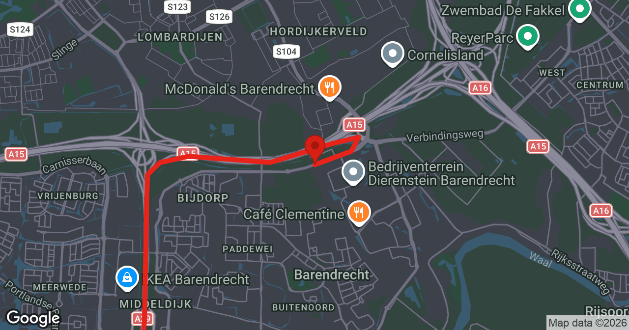 Kaart van de meldlocatie