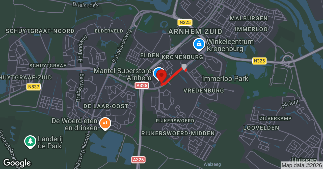 Kaart van de meldlocatie