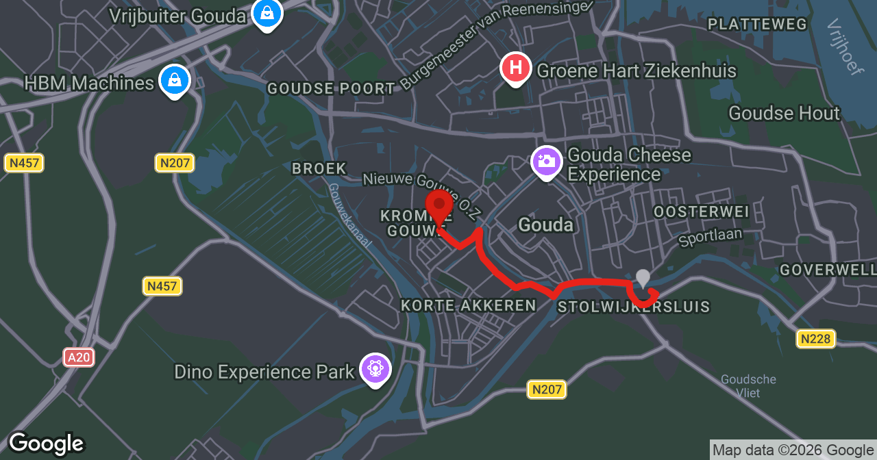 Kaart van de meldlocatie