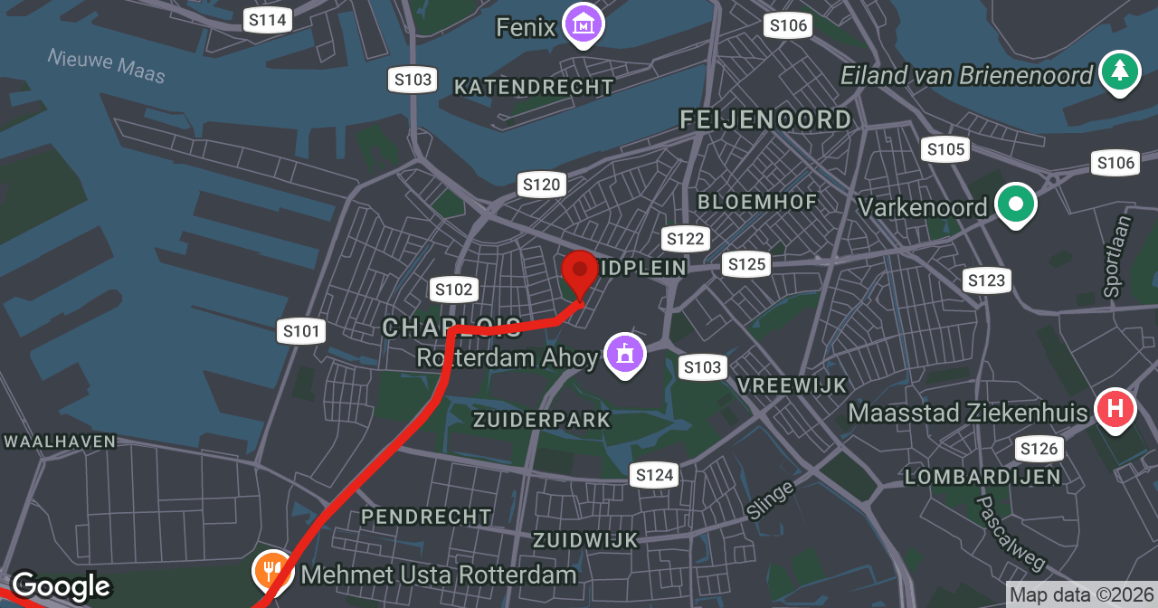 Kaart van de meldlocatie
