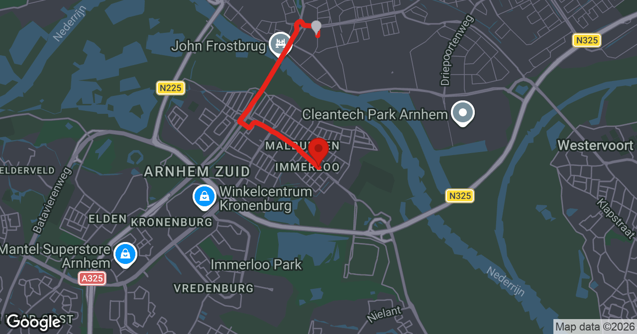 Kaart van de meldlocatie