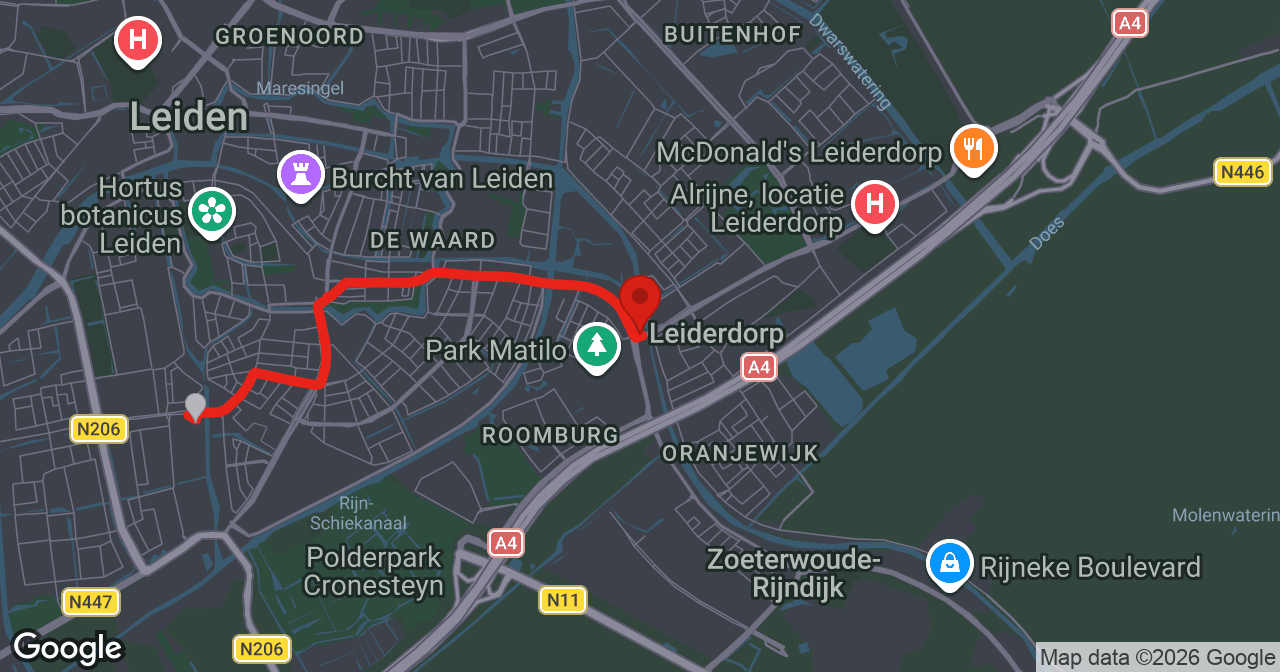 Kaart van de meldlocatie