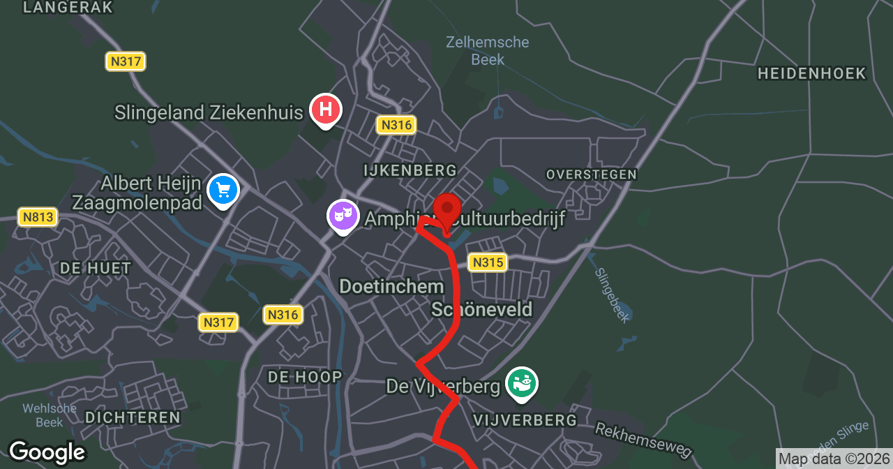 Kaart van de meldlocatie