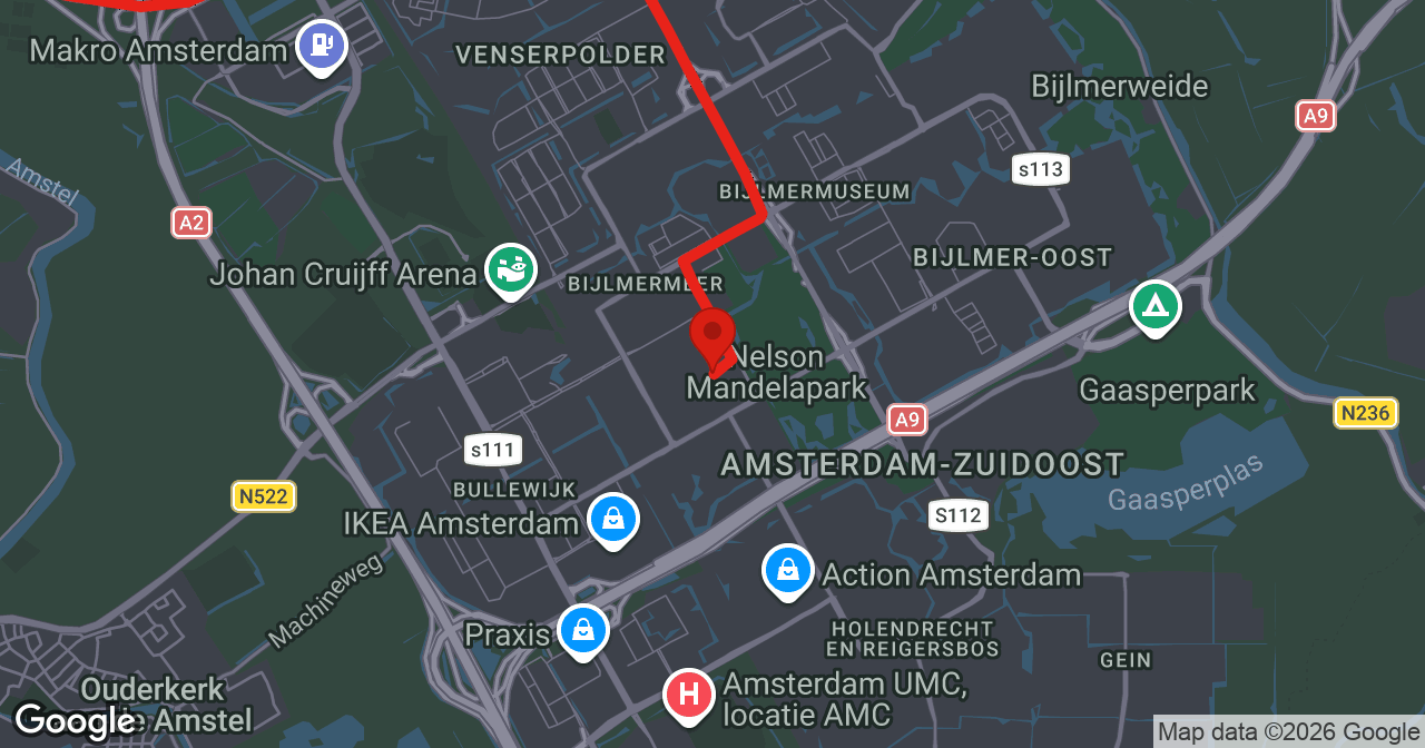 Kaart van de meldlocatie