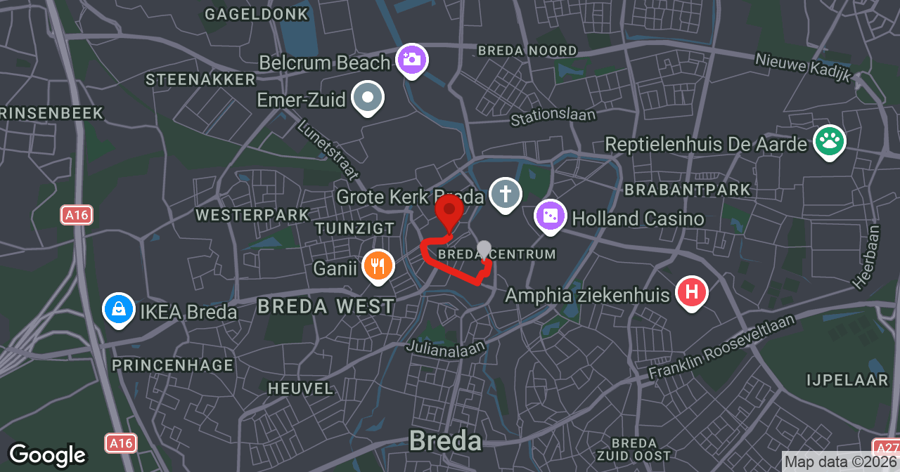 Kaart van de meldlocatie