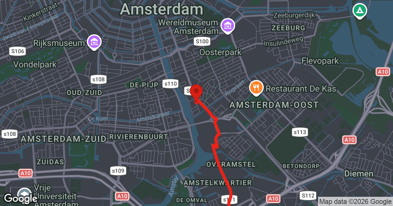 Kaart van de meldlocatie