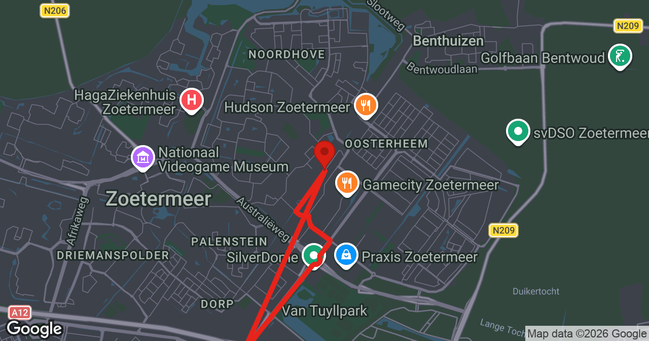 Kaart van de meldlocatie